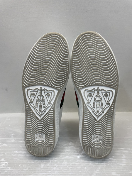 GUCCI ACE BEE エース レザーローカットスニーカー 8 ホワイト 386750