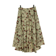 theory Fluid Flower Asym Maxi Skirt