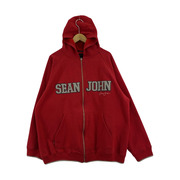 Sean John ジップパーカー/赤/XL