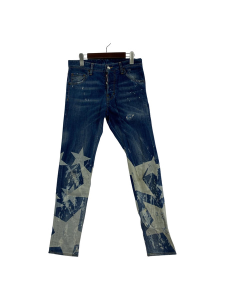 DSQUARED2 デニム・ジーンズ スタープリントデニムパンツ W30[値下]