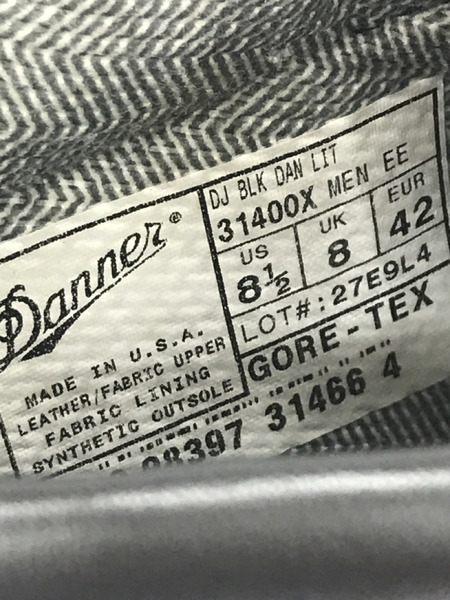 Danner 31400X Danner Light ブラック 8ハーフ [値下]