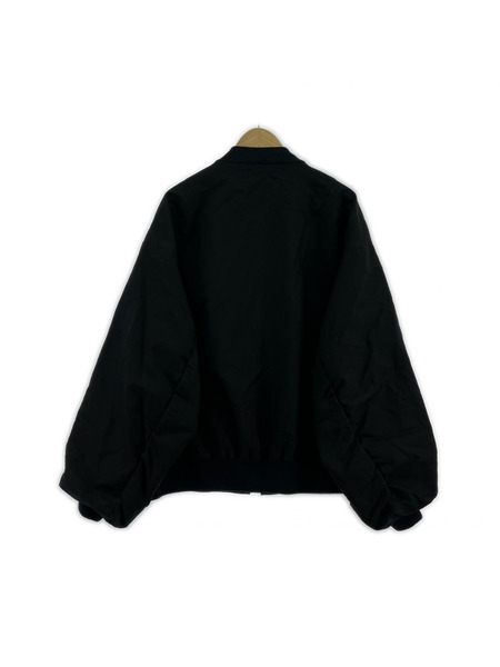 LAD MUSICIAN DOUBLE ARMY CLOTH MA-1 ジ ャケット ブラック 46