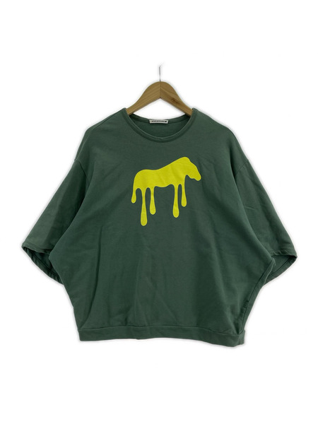 mina perhonen 半袖Tシャツ・カットソー プリントカットソー 緑