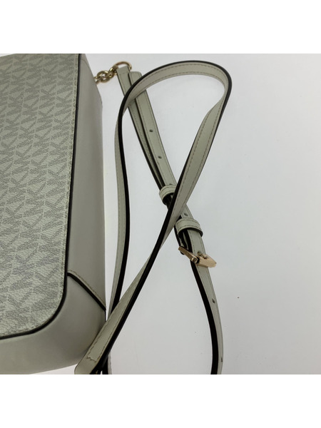 MICHAEL KORS ラインショルダーバッグ ホワイト/イエロー
