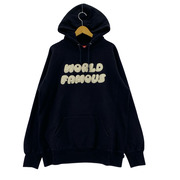Supreme 04AW World Famous Hooded Sweatshirt XL 黒