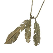ネックレス SAAD 3連フェザー 925
