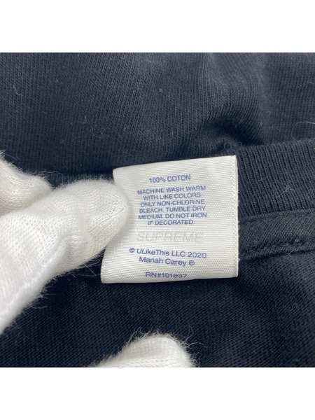 Supreme 半袖Tシャツ・カットソー マライアキャリー カットソー 黒 (Ｌ)
