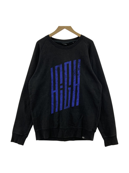 55DSL HIGH クルーネック スウェット(M) ブラック[値下]