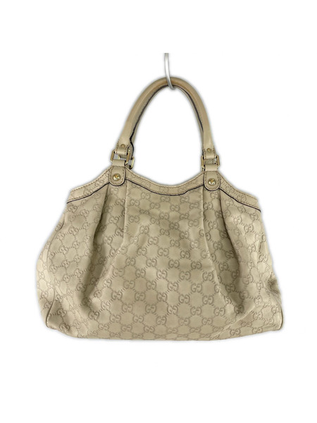 GUCCI GGキャンパス 白 トートバッグ 2119