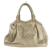 GUCCI GGキャンパス 白 トートバッグ 2119