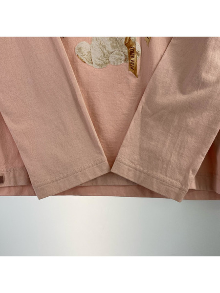 長袖Tシャツ・カットソー Karl Helmut cosy lapin ウサギ ピンク(M)