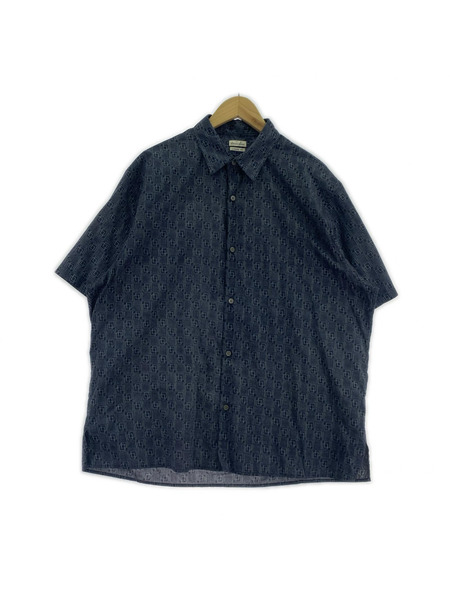 Steven Alan 半袖シャツ CELL PRINT S/S Shirt L