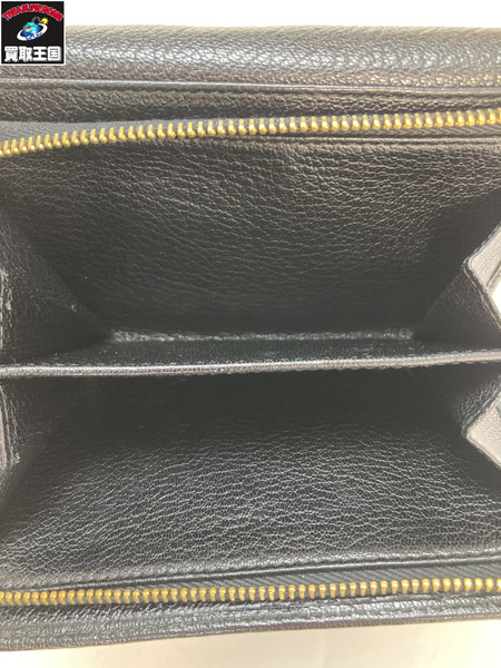 MIU MIU ミュウミュウ 5M1225 コンパクトウォレット 三つ折り財布 おりたたみ財布 サイフ ブラック レザー NERO 