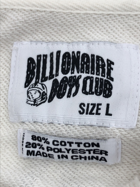 BILLIONAIRE BOYS CLUB プリントスウェットシャツ (L) ホワイト[値下]