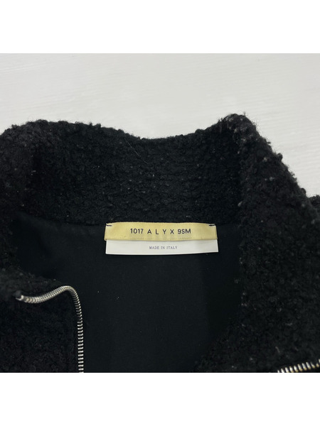 1017 ALYX 9SM ソノ他 ハーフジップ ボアプルオーバー 黒