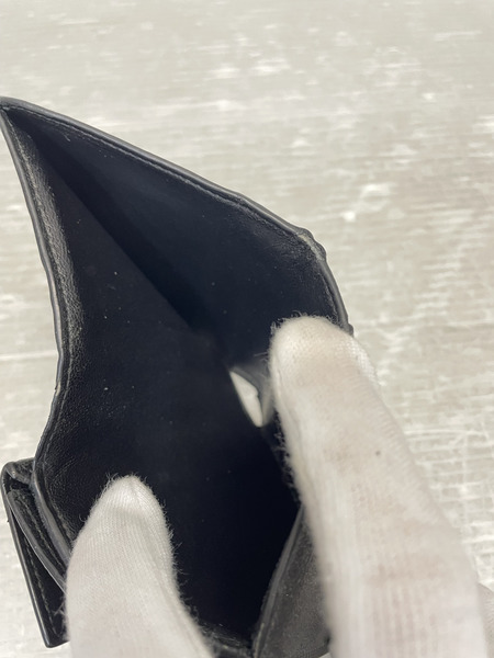 BALENCIAGA エブリデイ 二つ折り コンパクトウォレット ラメブラック