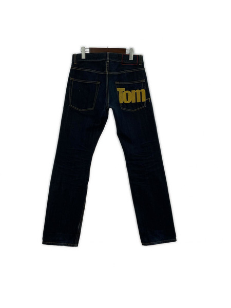 TOMMY デニム・ジーンズ STRAIGHT DENIM/ポケット刺繍/濃紺
