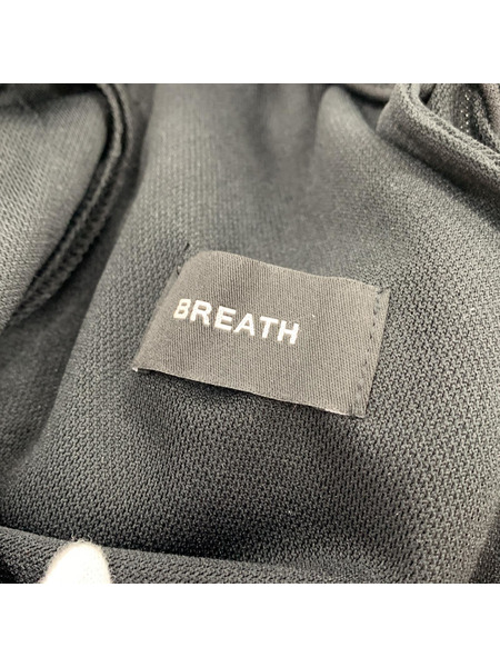 BREATH 25SS SCRIPT LOGO LINE TRACK PANTS S ブラック