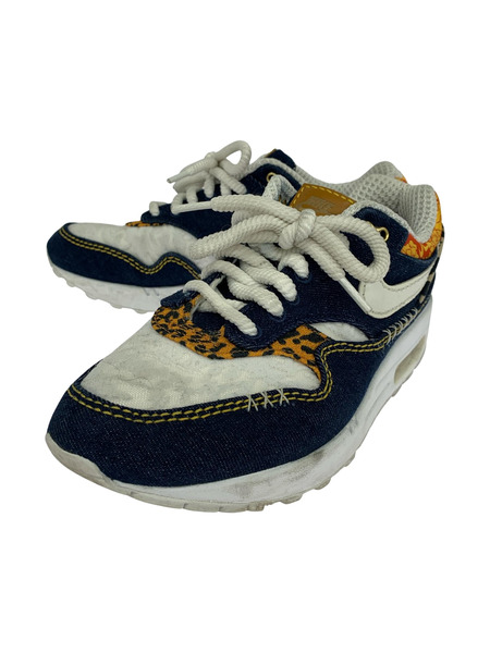 NIKE スニーカー AIR MAX 1 PRM WASHED DARK BLUE (27.0)