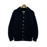 INVERALLAN カーディガン ウールカーディガン ネイビー