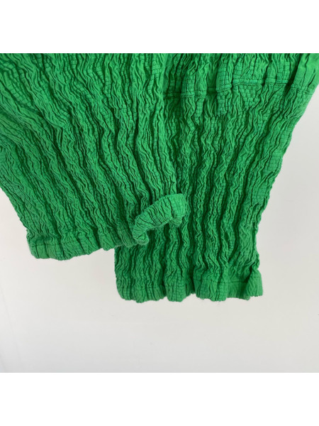 ISSEY MIYAKE パンツ 23ss Wrinkled Blocks Pants  緑