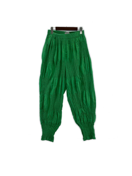 ISSEY MIYAKE パンツ 23ss Wrinkled Blocks Pants  緑