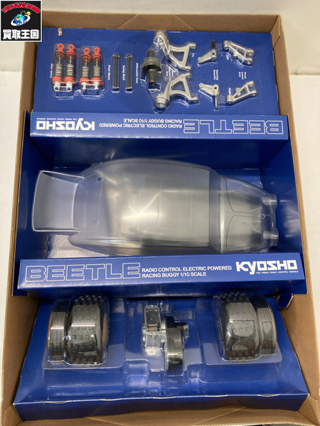京商 1/10 ビートル オフロードレーサー 電動RC 箱に日焼けあり 開封パーツあり