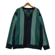 Needles カーディガン マルチストライプモヘヤカーディガン L