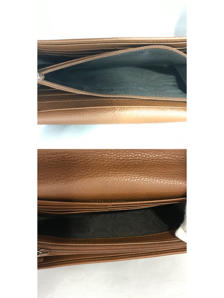 長財布 レザーロングウォレット キャメル 323396