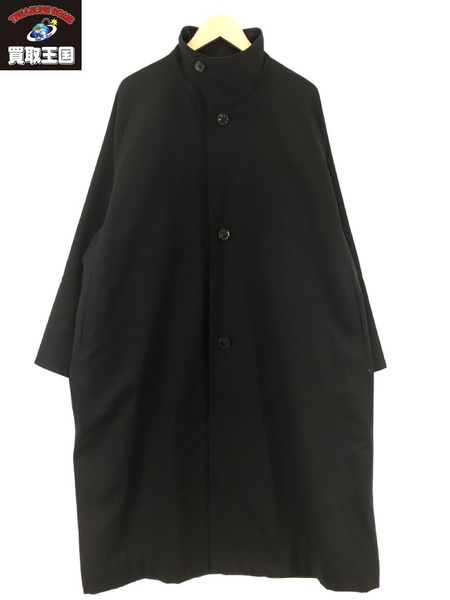 CABaN ウールギャバジンワイドバランスコート S BLK|商品番号