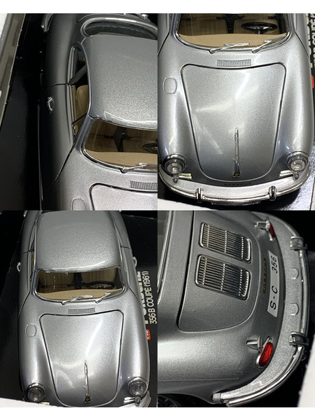 Bburago 1/18 Porsche 356B Coupe 1961 シルバー 開封品 ブラーゴ ポルシェ 356B クーペ 1961