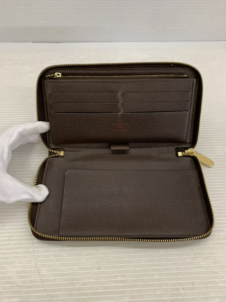 LV/ジッピー・オーガナイザー/ダミエ(・エベヌ 内側破れあり[値下]