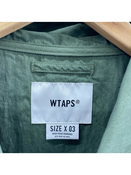WTAPS SBS JACKET NYCO WEATHER ナイロン ハーフジップ ジャケット カーキ 03