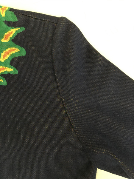 レディースラグ衣料 Yves Saint Laurent OLDニットカーデ、ネイビー