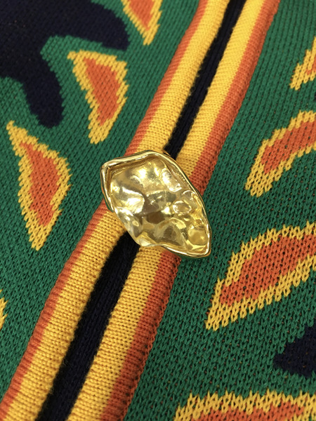 レディースラグ衣料 Yves Saint Laurent OLDニットカーデ、ネイビー