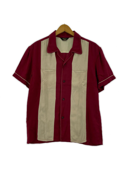 THE FLAT HEAD 半袖シャツ Black mint Size38