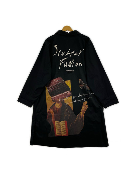 CYbER dYNE Stellar Fusion malus coat プリントコート ブラック