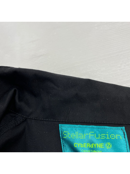CYbER dYNE Stellar Fusion malus coat プリントコート ブラック