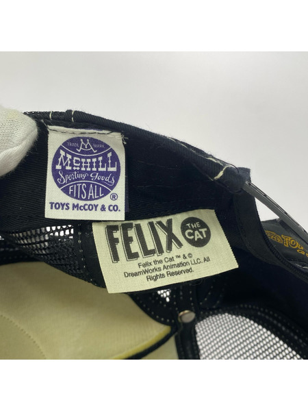 TOYS McCOY キャップ ×FELIX メッシュキャップ 黒