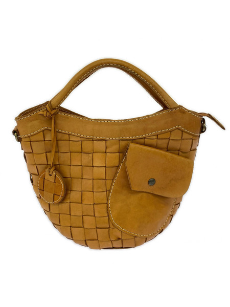 ショルダーバッグ zucchero filato レザー 2WAY バッグ 茶