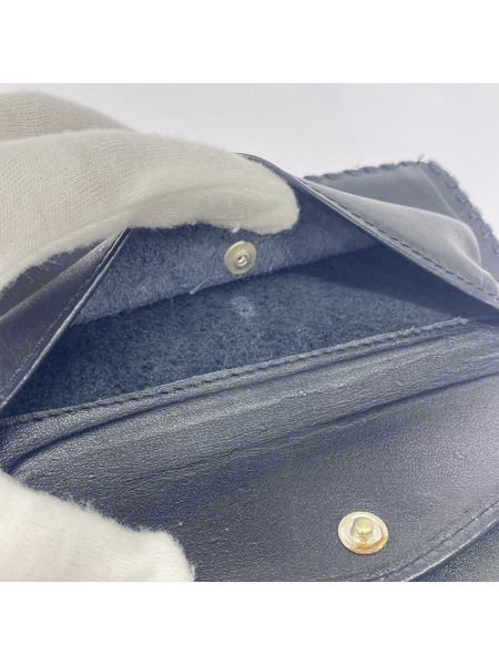 長財布 スティングレイ バイカーズウォレット/BLK