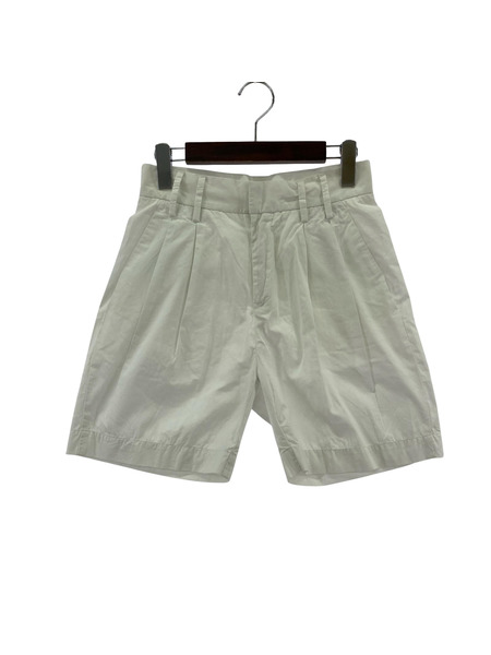 Maison Margiela MM6 ツータック ショートパンツ 白 36 S32MU0067 S42428