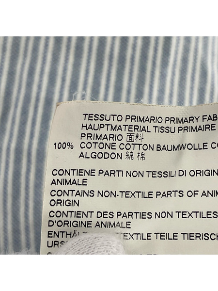 MAISON MARGIELA 長袖シャツ 17SS L/S ストライプシャツ 青 (39)