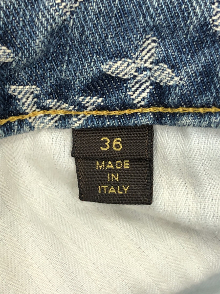 LV/デニムショートパンツ/モノグラム/36