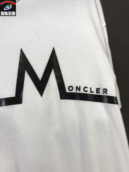 MONCLER/ラバープリントカットソー/XL/モンクレール/白