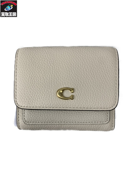 コンパクトウォレット COACH ミラ スモール フラップ ウォレット アイボリー[値下]