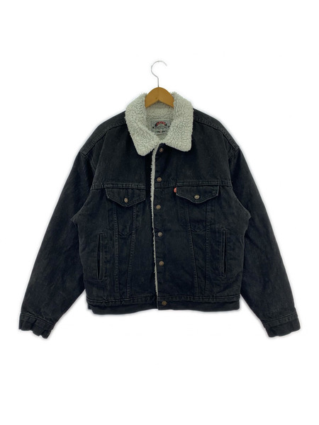 Levi's デニムジャケット USA製 ボアランチジャケット 黒 (M)