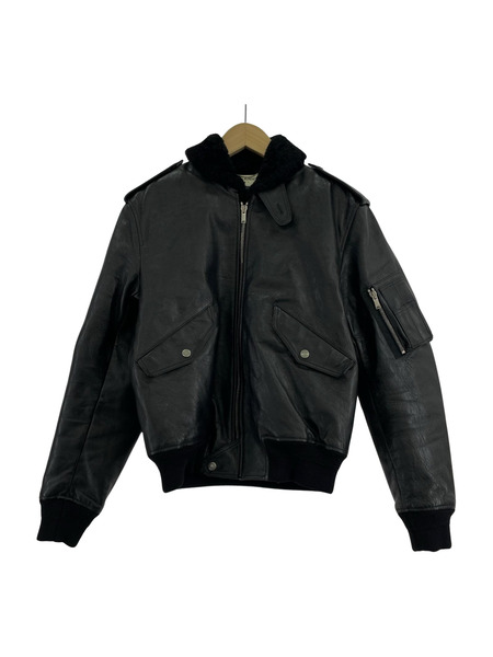 ラグ衣料ソノ他 SAINT LAURENT PARIS レザージャケット ブラック