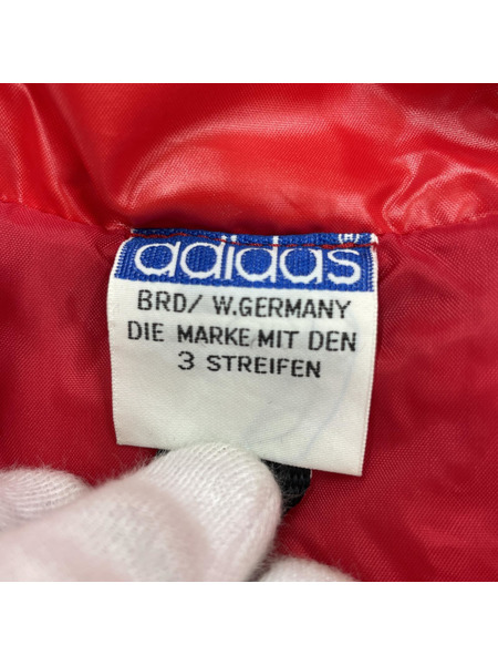 adidas 70s 西ドイツ製 中綿ジャケット レッド (3)