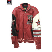 JEFF HAMILTON/chicago bulls jacket/RED/赤/L/ジェフハミルトン/ジャケット